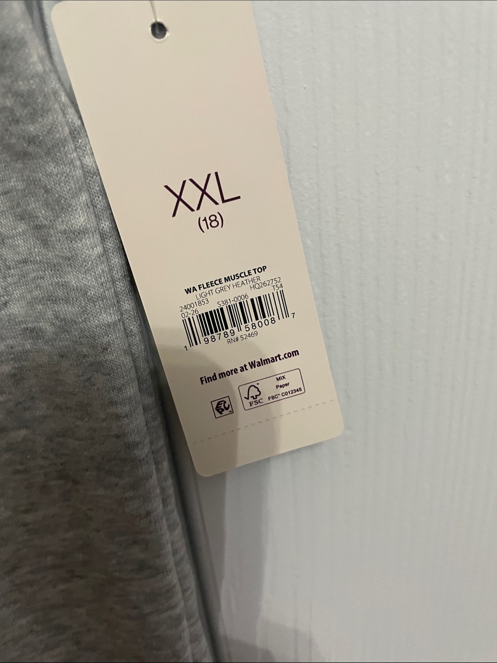 Fleece Muscle Shirt - Picture 5 of 6